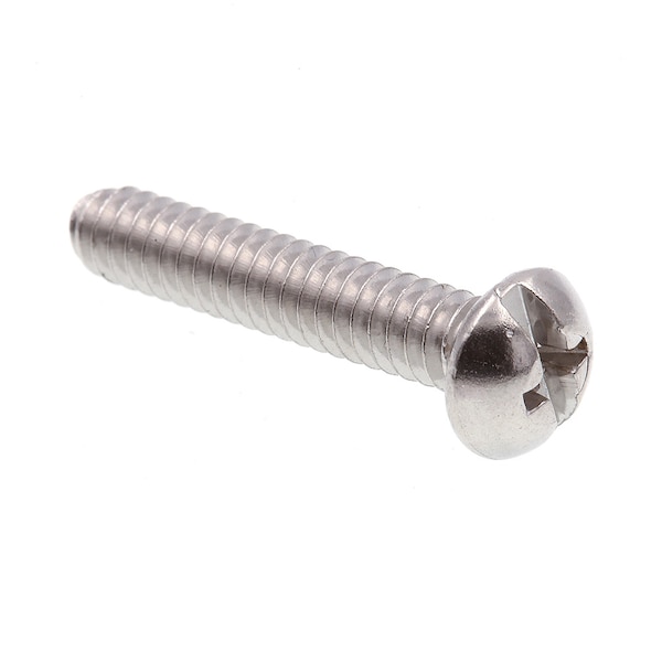 Prime-Line Machine Screw, Round, Phil/Sltd Comb Drive No. 10-24 X 1in 18-8 Stainless Steel 100PK 9004671 - main